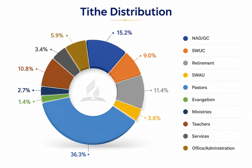 tithe distribution